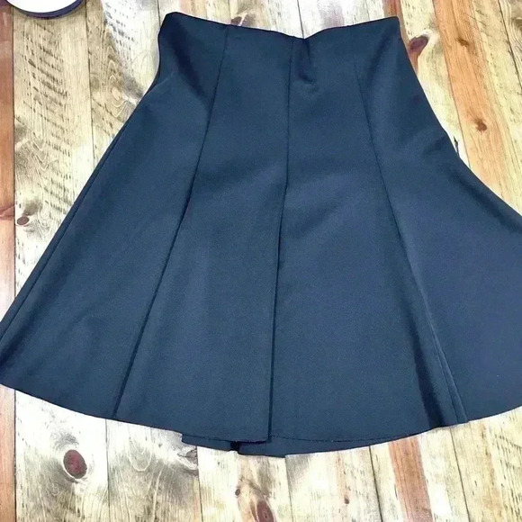 Vince Camuto black tiered midi skirt zip back polyester buisness wear versatile - Picture 1 of 12